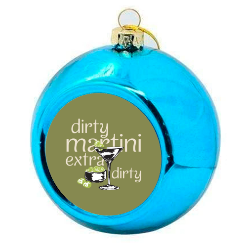 Dirty Martini Vintage - colourful christmas bauble by EZbie