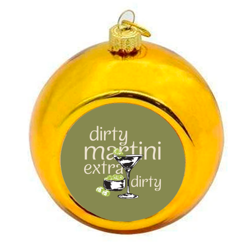 Dirty Martini Vintage - colourful christmas bauble by EZbie