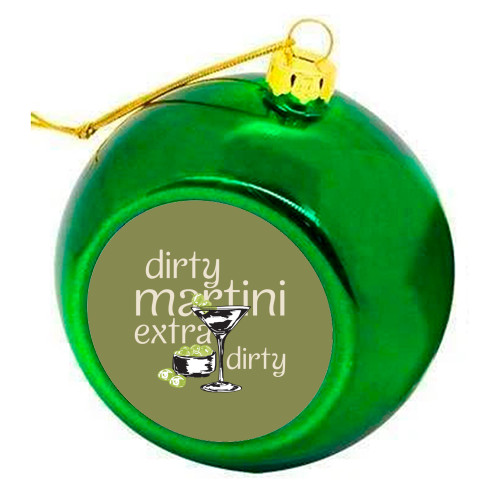 Dirty Martini Vintage - colourful christmas bauble by EZbie