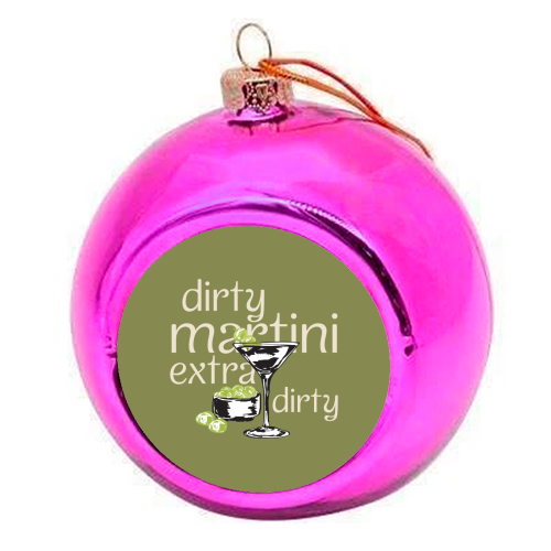 Dirty Martini Vintage - colourful christmas bauble by EZbie