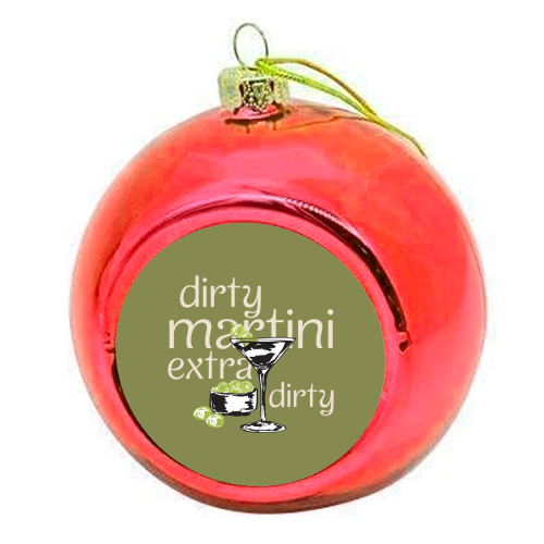 Dirty Martini Vintage - colourful christmas bauble by EZbie