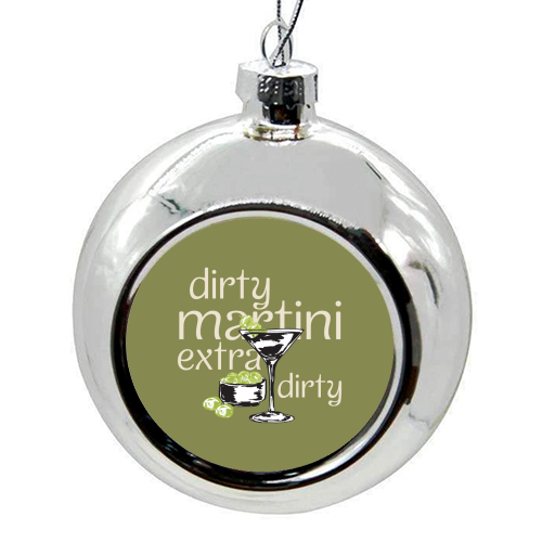 Dirty Martini Vintage - colourful christmas bauble by EZbie