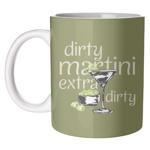 Dirty Martini Vintage - unique mug by EZbie