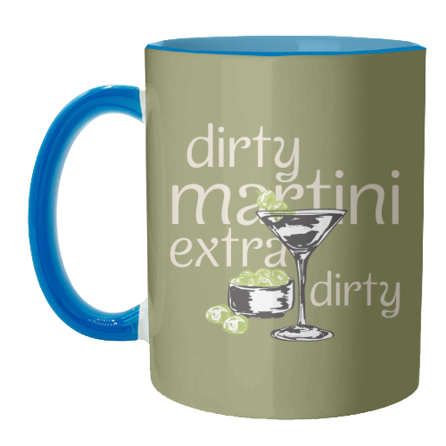 Dirty Martini Vintage - unique mug by EZbie