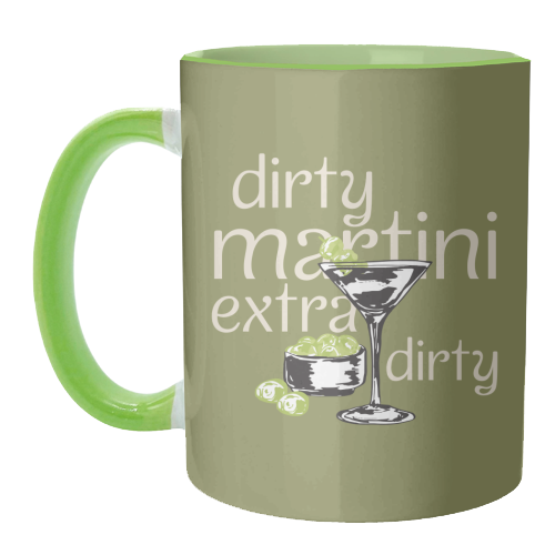 Dirty Martini Vintage - unique mug by EZbie