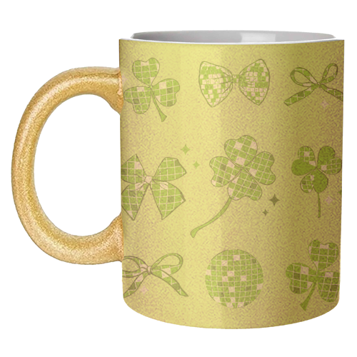 Disco Clover Magic - unique mug by EZbie