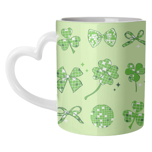 Disco Clover Magic - unique mug by EZbie