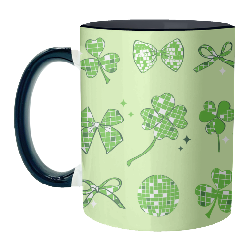 Disco Clover Magic - unique mug by EZbie