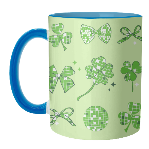 Disco Clover Magic - unique mug by EZbie