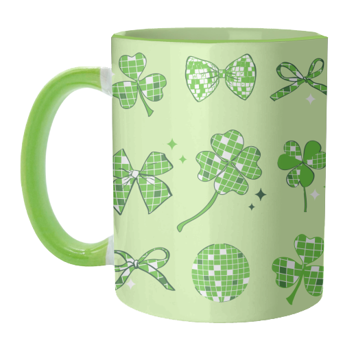 Disco Clover Magic - unique mug by EZbie
