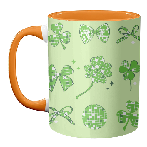 Disco Clover Magic - unique mug by EZbie