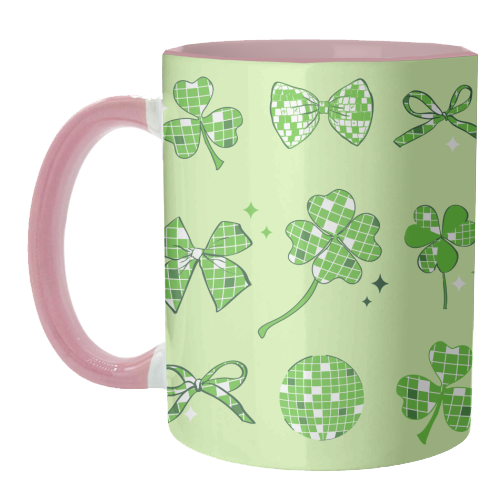 Disco Clover Magic - unique mug by EZbie