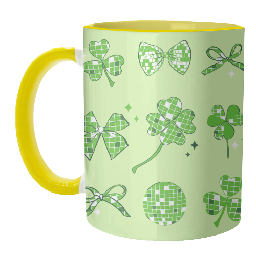 Disco Clover Magic - unique mug by EZbie
