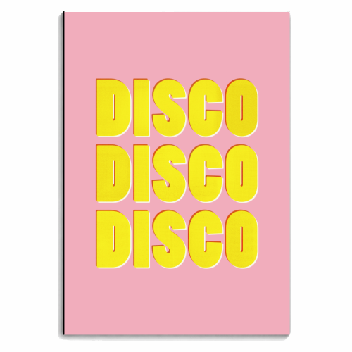 DISCO DISCO DISCO - personalised A4, A5, A6 notebook by Ania Wieclaw