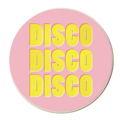 DISCO DISCO DISCO - personalised beer coaster by Ania Wieclaw