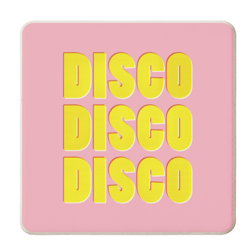 DISCO DISCO DISCO - personalised beer coaster by Ania Wieclaw