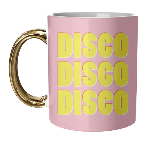 DISCO DISCO DISCO - unique mug by Ania Wieclaw