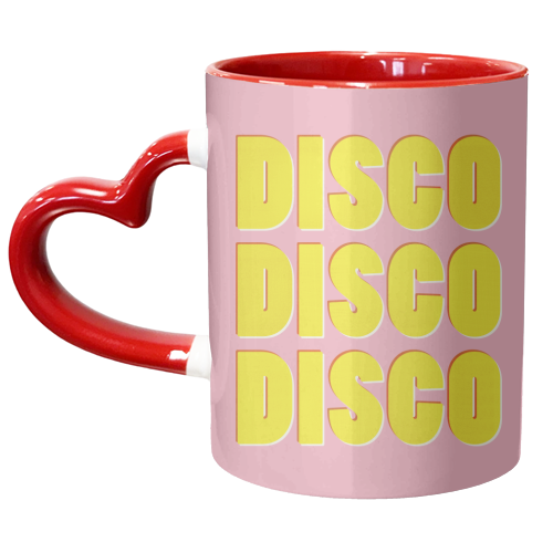 DISCO DISCO DISCO - unique mug by Ania Wieclaw