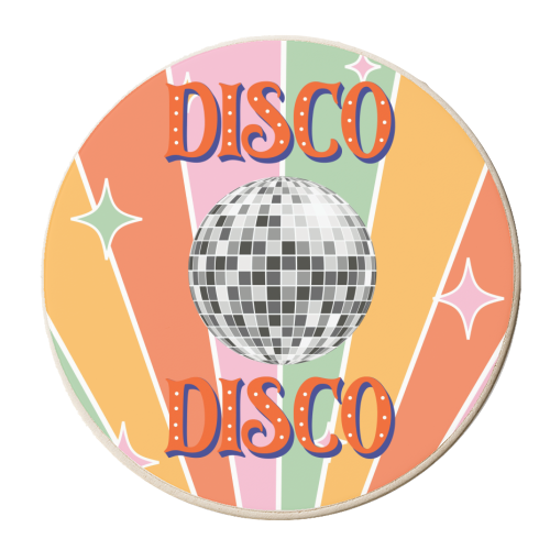 Disco Disco - personalised beer coaster by Lilly Rose