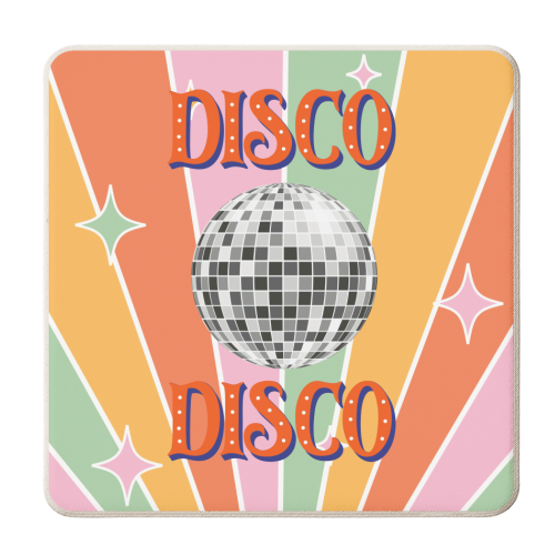 Disco Disco - personalised beer coaster by Lilly Rose