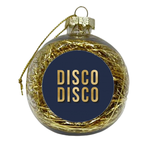 Disco Disco Typography Print - xmas bauble by Kind of Simple Designs