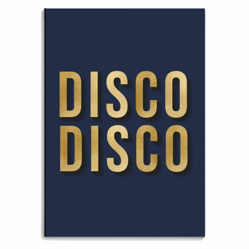 Disco Disco Typography Print - personalised A4, A5, A6 notebook by Kind of Simple Designs