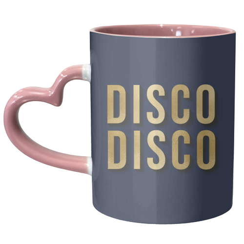 Disco Disco Typography Print - unique mug by Kind of Simple Designs