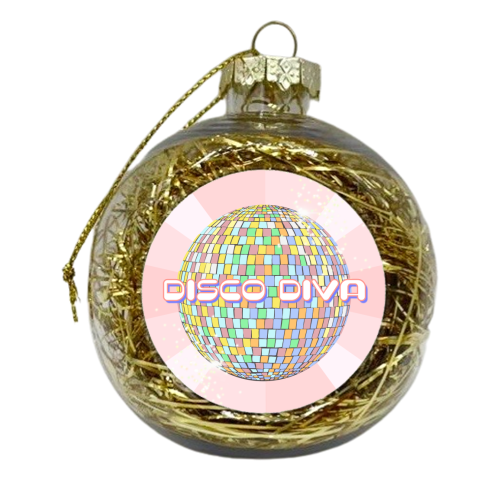 Disco Diva - xmas bauble by Adam Regester