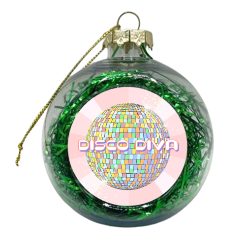 Disco Diva - xmas bauble by Adam Regester