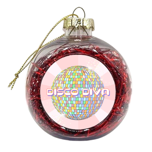 Disco Diva - xmas bauble by Adam Regester