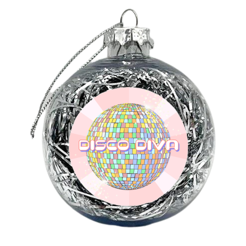 Disco Diva - xmas bauble by Adam Regester