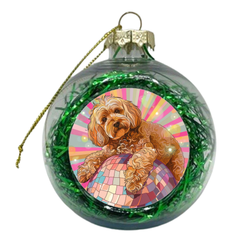 Disco Dog - xmas bauble by DejaReve