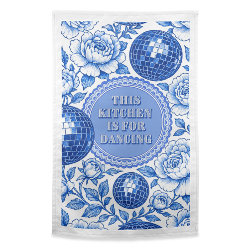 Disco Kitchen - funny tea towel by Lilly Rose