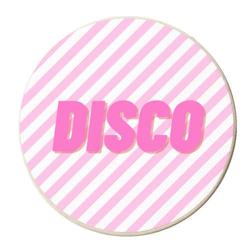 Disco - personalised beer coaster by Proper Job Studio