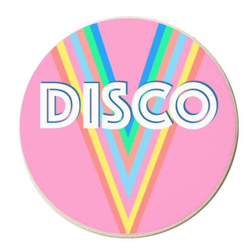Disco Vibes - personalised beer coaster by Adam Regester