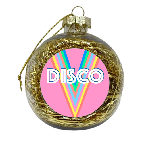 Disco Vibes - xmas bauble by Adam Regester