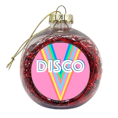 Disco Vibes - xmas bauble by Adam Regester
