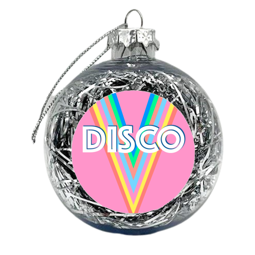 Disco Vibes - xmas bauble by Adam Regester