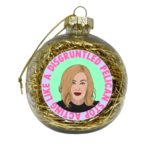Disgruntled - xmas bauble by Pink and Pip
