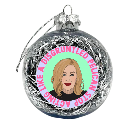 Disgruntled - xmas bauble by Pink and Pip