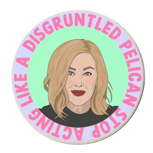 Disgruntled - personalised beer coaster by Pink and Pip