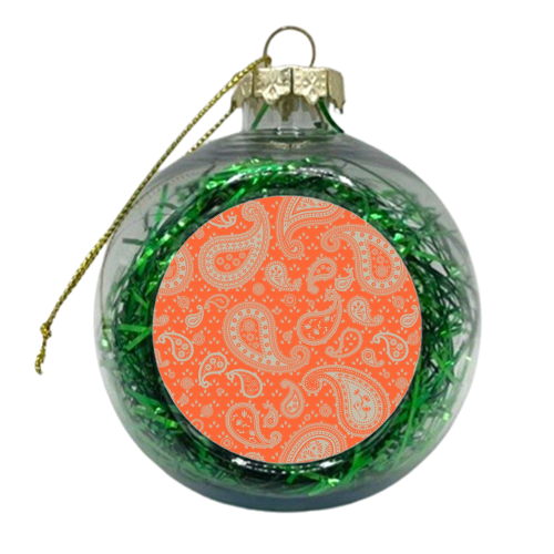 Ditsy Paisley - xmas bauble by Diane Wilson