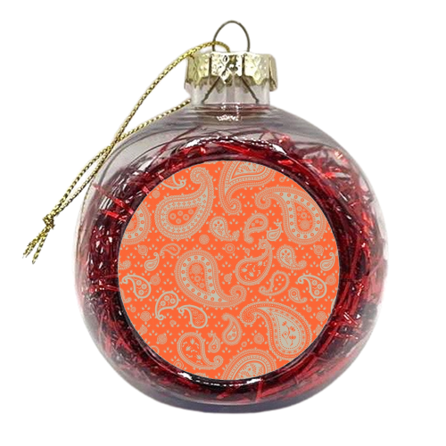 Ditsy Paisley - xmas bauble by Diane Wilson