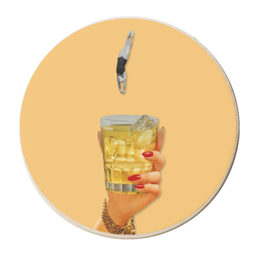 Dive Bar Art Print - personalised beer coaster by OhMC! Designs