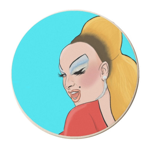 DIVINE - personalised beer coaster by The Queer Store