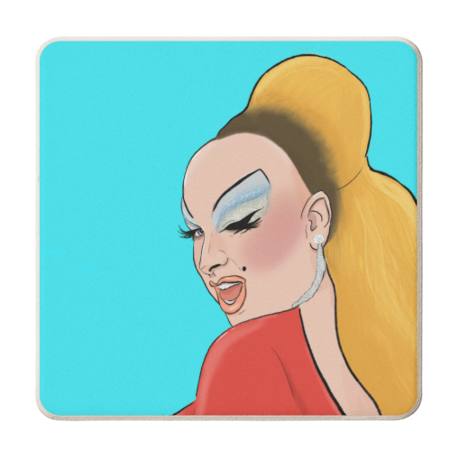 DIVINE - personalised beer coaster by The Queer Store