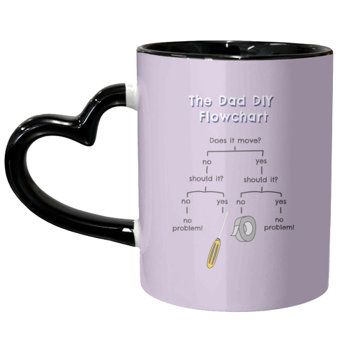 DIY Dad - unique mug by Laura Lonsdale