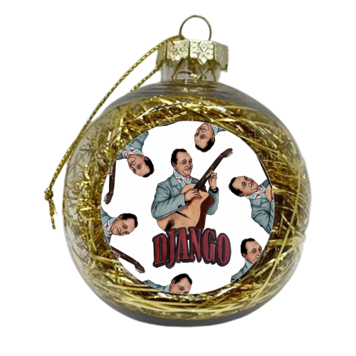 Django Reinhardt - xmas bauble by Daniel Cash