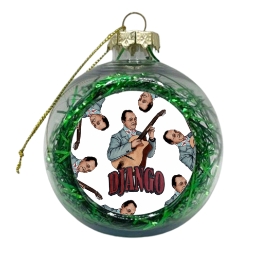 Django Reinhardt - xmas bauble by Daniel Cash