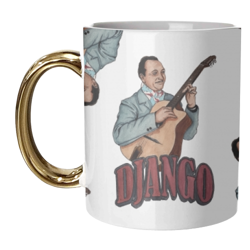 Django Reinhardt - unique mug by Daniel Cash